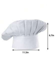 2pcs Adult Adjustable Elastic Chef Hat, Baking Kitchen Cooking Chef Cap