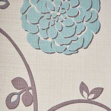 Modern Dark Gray Fabric Reading Chair, Floral Club Chair, Lazy Chair With 1.5 Times Sponge Filling And Side Pockets, Adult Sofa Chair, Suitable For Living Room, Bedroom, Baby Room, RV, Brown Retro White And Blue