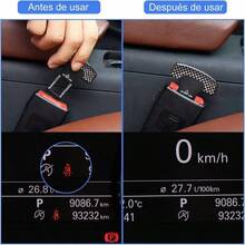 Paquete de 8 Clips para cinturn de  de coche, clips de sujecin automotriz, Hebilla de Reduccin de Ruido Universal, Gadgets para Auto para Todos los Coches - inicial - Ver 2