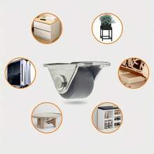 0.5-Inch Silent Mini Casters|10pcs Linear Motion Drawer Wheels|Tatami Furniture Rollers|ABS/Nylon Dual Material