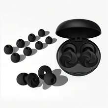 Tapones de silicona suaves - Super cómodos, tapones de oído reutilizables para reducir el ruido, para dormir, concentración profunda, viajes, sensibilidad | Protección auditiva flexible | Ajuste personalizable | Reducción de ruido de 30dB (SNR) - Multicolor - Ver 1