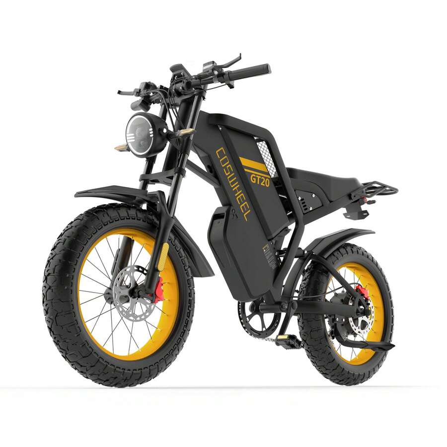 High-Performance 60V 4000W Electric Motorbike | 40Ah  Battery For Long Range - Black - View 1