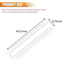 49"X 8.7" Car Hood Stripe Sticker Decal Vinyl Auto Racing Body Side Stripe Decal Fenders Roofs Tailgates Modified Exterior Decoration Universal For Car SUV Truck White - trắng - Xem 3