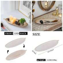 16.1" X 5.9" X 1.2" + White Washed