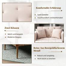 Modern Style Armchair, Recliner Chair With Adjustable Backrest, Folding Sofa Chair, Suitable For Living Room, Bedroom, Study Room (Beige) - Beige + Velvet + Foam - View 6