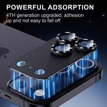 1 pezzo Protezione per obiettivo fotocamera in vetro temperato ultra-trasparente, copertura completa anti-graffio, adatta per serie 17/17 Air/17 Pro/17 Pro Max