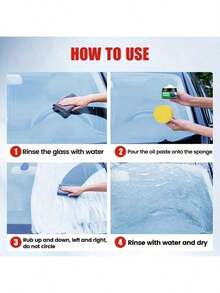 Car Glass Polishing Paste - Windshield Renewal And Oxidation Removal, Long-Lasting Protection For Clear And Quiet Vision Wipers, Suitable For Car Maintenance