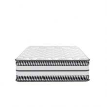 Colchón Híbrido - Colchón 90x200 cm - Altura 24 cm - Muelles ensacados y viscoelástica - Colchón muy Transpirable - Ideal Para un Sueño Reparador, 7 Zonas de Confort - Blanco y Negro - Ver 4