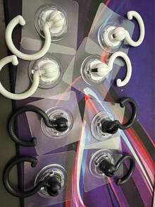 1 Stück 360° drehbarer selbstklebender Deckenhaken - hohe Tragfähigkeit, ohne Bohren installierbar, Multifunktions-Wandhalterung für Windspiele, hängende Pflanzen, Beleuchtung, Heimdekoration, Baldachine, Moskitonetze und Haushaltsorganisation