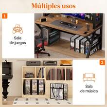 Lifewit - Bolsas de almacenamiento de DVD, 2 unidades, organizador de DVD de plástico de PVC transparente con asas y cierre, soporte multimedia para discos Blu Ray, fundas de películas, cajas VHS, - negro - Ver 8