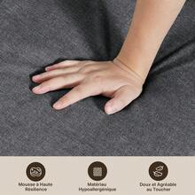 Asofer 2-Seater Sofa Bed With Bed Function, Armchair With Bed Function With Adjustable Backrest And 2 Pillows, Armchair With Sleep Function For Small Apartment - 深灰色 - 查看 8