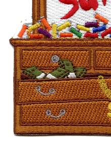 1个25个打火机图案的梳妆台贴片，独家刺绣熨烫贴片 - 彩色 - 查看 5