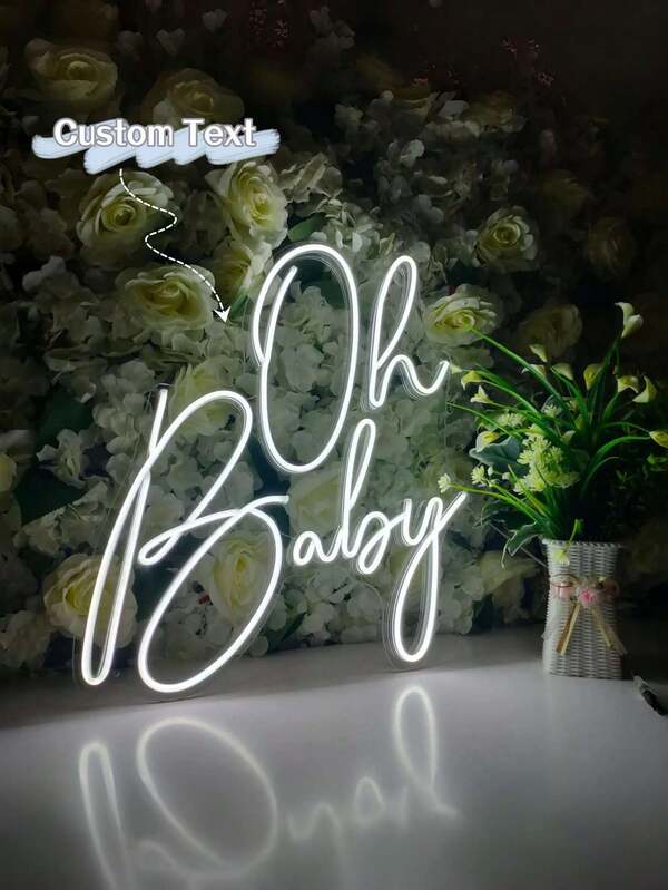 1pc Custom Neon Sign – Personalized LED Neon Light With Custom Text, Perfect For Home, Office, Or Parties, Stylish Decor For Weddings, Birthdays, And Holidays, Ideal Gift For Couples, Families, And Friends, Multiple Color Options