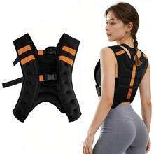 Weighted Vest For Women And Men 10lb/12lb/16lb Weight Vest Women Man Gth Training Weight Vests With Reflective Stripe Exercise Equipment For Running Training Workout Jogging Walking