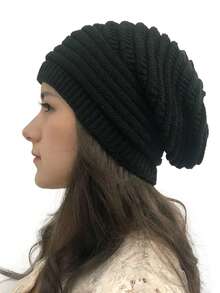 1/2pcs Pleated Beanie Hat, Women Spring/Summer Korean Style Single Layer Knitted Cap, Versatile Ear Warmer Turban Hat
