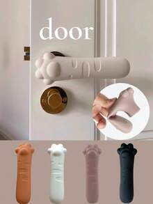 1/2/4pcs Anti-Static Handle, Anti-Collision Cushion Pad, Indoor Non-Slip Protective Cover, Bedroom Window, Porch, Bathroom Door Knob Gloves - Multicolor - View 3