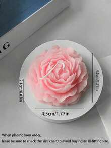 1pc Scented Candle Decor, Romantic Candle For Valentine's Day, Made Of Natural Soy Wax, Infused With Gardenia And Sandalwood Fragrance, Rose Shaped, Creates Romantic Ambiance, Suitable For Parties, Hotels, Bedrooms, Valentine's Day Gifts, Ideal For Autumn, Winter, Valentine's Day, Holidays - Multicolor - View 6