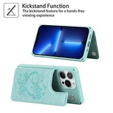 For IPhone 13 Pro Max Case With Card Holder Wallet Case For Women Men,Phone Case For IPhone 13 Pro Max Case With Stand And Strap,Leather Shockproof Protective Cover- Green{"Color_name":"E-Green"} - 多色21 - 查看 7