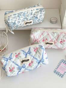 1PC Pencil Bag Pencil Case Pen Holder Coin Pouch Pen Simple Cosmetic Storage Bags Makeup Bag Office Stationery Organizer Pencil And Marker Cases,School Teacher Office Supplies Stuff,Bible Study Supplies Notebook Book