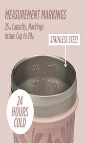 BlenderBottle Strada Sleek Shaker Cup Insulated Stainless Steel Water Bottle With Wire Whisk, 25-Ounce, Black - Màu B - Xem 4