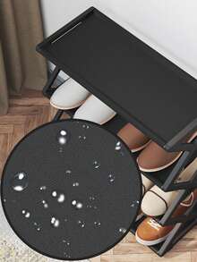 4-Tier Stackable & Foldable Plastic Shoe Rack - Space Saving X-Shaped Storage Organizer For Entryway, Hallway, Bedroom, Dorm, Easy Assembly, Durable Plastic Design, Black, Shoe Organizer - Multicolor - View 5