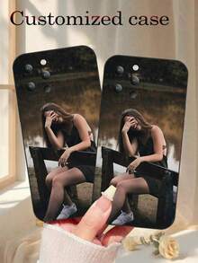 1 pezzo Custodia personalizzata per telefono, custodia per telefono con foto personalizzata, custodia per telefono con immagine personalizzata, ideale per Natale, Ognissanti, anniversario, San Valentino, compleanno, matrimonio, festa della mamma, festa del papà, regalo per il/la migliore amico/a, regalo per mamma/papà