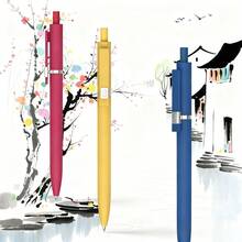 1 Stück 0,5 mm Retraktiver Schwarzer Kugelschreiber, sehr attraktives Vintage Schreibwaren für Studenten, Gummikugelschreiber, Touchscreen Stylus Spitze - Mittlere Spitze, Flüssiges Schreiben, Anti-Rutsch, Schwarze Tinte, Neuartiges Geschenk für Büro, Kollegen, Notizen, Journaling, perfekt für Erwachsene, Frauen & Männer