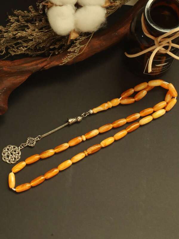 1pc Middle Eastern Saudi Prayer Beads 33 Pcs, Arabic Rosary Bracelet, Islamic Prayer Beads, Acrylic Prayer Beads Suitable For Prayer, Festivals, Gifts