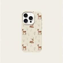 1pc TPU Material Elegant Deer Pattern Phone Case Compatible With Apple/Compatible With Redmi/Compatible With Apple 17 Pro Max Phones,International Version, Not The Domestic Version - White - View 5