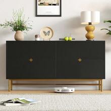Buffets & Sideboards - Black + Particle Board - View 4