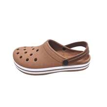 Adult Women's And Men's Slippers Lightweight And Comfortable Girls' And Boys' Sandals Simple Beach Casual Openwork Fabric Slippers Beach Holiday School Home Outdoor - 鏽棕色 - 查看 2