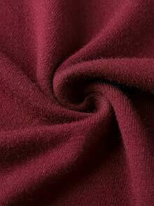 GRDR Men's Casual Versatile Solid Color Turtleneck Knit Sweater, Autumn/Winter - Burgundy - View 5