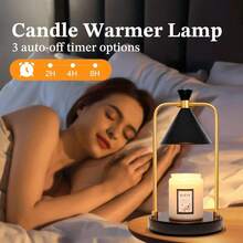 Candle Warmer Lamp With Timer Dimmer,Unique Birthday Gifts For Women Mom,House Warming Gifts New Home Room Decor,Wax Melt Warmer For Scented Wax Jar Candles (Black-Small)Thanksgiving Gifts, Christmas Gifts, Halloween Gifts, Valentine's Day Gifts, New Year Gifts