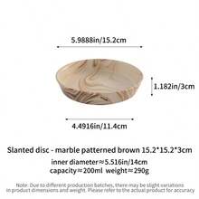 Minimalist Design Slanted Round Plate With Wooden Bowl Stand, Anti-Spill, Ceramic Pet Bowl, Cat Bowl, Dog Bowl, Rimmed Feeding Tray, Ceramic Pet Cat Bowl, Dog Basin, Water Bowl, Elevated Anti-Spill Bowl