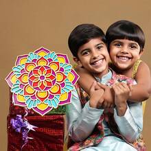 Adornos florales para posavasos de Diwali hechos a mano, decoraciones festivas con forma de mandala pintadas a mano para celebraciones navideñas - amarillo claro - Ver 4