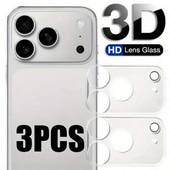 3pcs HD Clear Full Coverage Scratch-Resistant 9H Hardness Camera Lens Protector, Compatible With IPhone 17/17 Air/17 Pro/17 Pro Max – Premium Quality New Arrival, Scratchresistant Shield, Phone Camera Protection, Seamless Fit, Minimalist Design, Tempered Glass Shield, Highquality Film, Camera Guard, Lens Protection Kit, Gadget Protectors, Smartphone Users