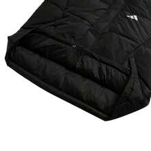 Adidas Áo khoác nam cổ đứng dáng lông vũ ba sọc, áo khoác nhẹ thường ngày, áo khoác thể thao hàng ngày KC2487 (80% lông vũ, 20% lông tơ) - màu đen - Xem 3