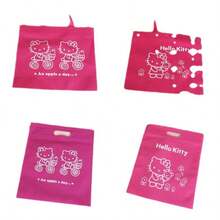 Sanrio Bolsa de compras plegable y portátil para supermercado, de gran capacidad, gran bolso de mano, de tela no tejida