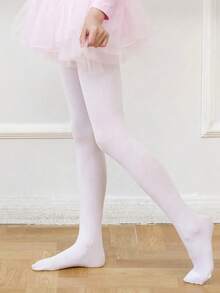 4 Pairs Pink Children's Dance Tights, Low-Cut, Suitable For Teens/Kids/Toddlers (0-16 Years), Girls Tights, Children Tights, Dance Socks - Multicolor - View 2