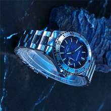 Moemton Mountain Peak Series Men's Automatic Mechanical Watch Business Fashion Watch Calendar Frame Folding Buckle Stainless Steel Strap M114.BSSA01/M130.BSSA01/M135.BSSA01