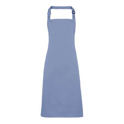 Premier Colours Bib Apron / Workwear (Pack Of 2) (Mid Blue) - 65% Polyester/35% Cotton - (RW6786)