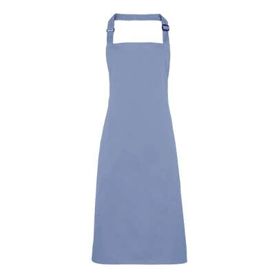 Premier Colours Bib Apron / Workwear (Pack Of 2) (Mid Blue) - 65% Polyester/35% Cotton - (RW6786)
