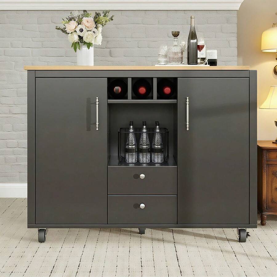 Storage Cabinets - Black - View 1