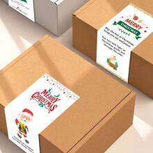Pegatinas personalizadas para cajas de papel, patrones de pegatinas personalizados, pegatinas de sellado personalizadas para Navidad, Día de la Madre, Día de San Valentín, Año Nuevo Chino, pegatinas de sellado de regalos, pegatinas de sellado de regalos de cumpleaños, útiles escolares - pegatinas rectangulares - Ver 5
