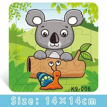 1 Conjunto com 9 Peças de Quebra-cabeças em Espuma Grossa em Formato de Baleia, Gato, Tartaruga, Astronauta, Presente Educativo Infantil, Presente de Natal