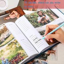 QINBEIYOU 1 Simple Linen Creative Gift 6-Inch Photo Album Paper Core Pocket Style Photo Storage Book DIY Photo Album Collection