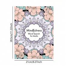 Coleção de Caça-Palavras Mindful para Adultos - Uma Jornada Tranquilizante através de Quebra-Cabeças Intrincados, Designs de Mandala Floral e Envolvimento Cognitivo Relaxante, Outono. Papelaria, Material Escolar, Desenho e Pintura, Halloween, Natal