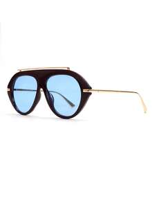 1pc Large Frame Elliptical Metal Legs Women's Fashion Glasses Tortoise Color Women's Glasses Four Seasons Vacation Beach Accessories Daily Leisure Versatile Glasses Clothing Wear Matching Accessories Glasses