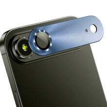 1 pezzo Protezione per obiettivo fotocamera in vetro temperato ultra-trasparente, copertura completa anti-graffio, adatta per serie 17/17 Air/17 Pro/17 Pro Max