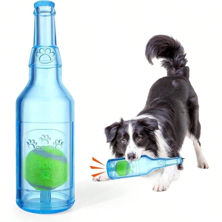 Water Bottle Dog Toy Dog Toys Ressive Cewers C Squeaky Toys Large/Medium/Small D Intere Dog Toys To Keep Tem Bu Cruncnplay Bottle Toy Blue - Màu xanh lam - Xem 1